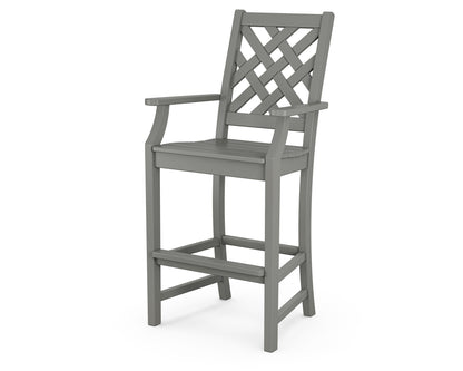 Country Living Wovendale Bar Arm Chair in Slate Grey