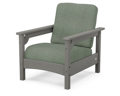 POLYWOOD® Club Chair in Slate Grey / Cast Sage