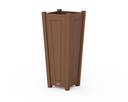 Country Living Country Living Tapered Square Tall Planter Box in Teak
