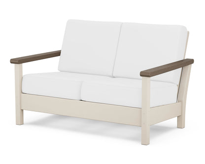 POLYWOOD® Harbour Deep Seating Loveseat in Sand / Kona / Natural