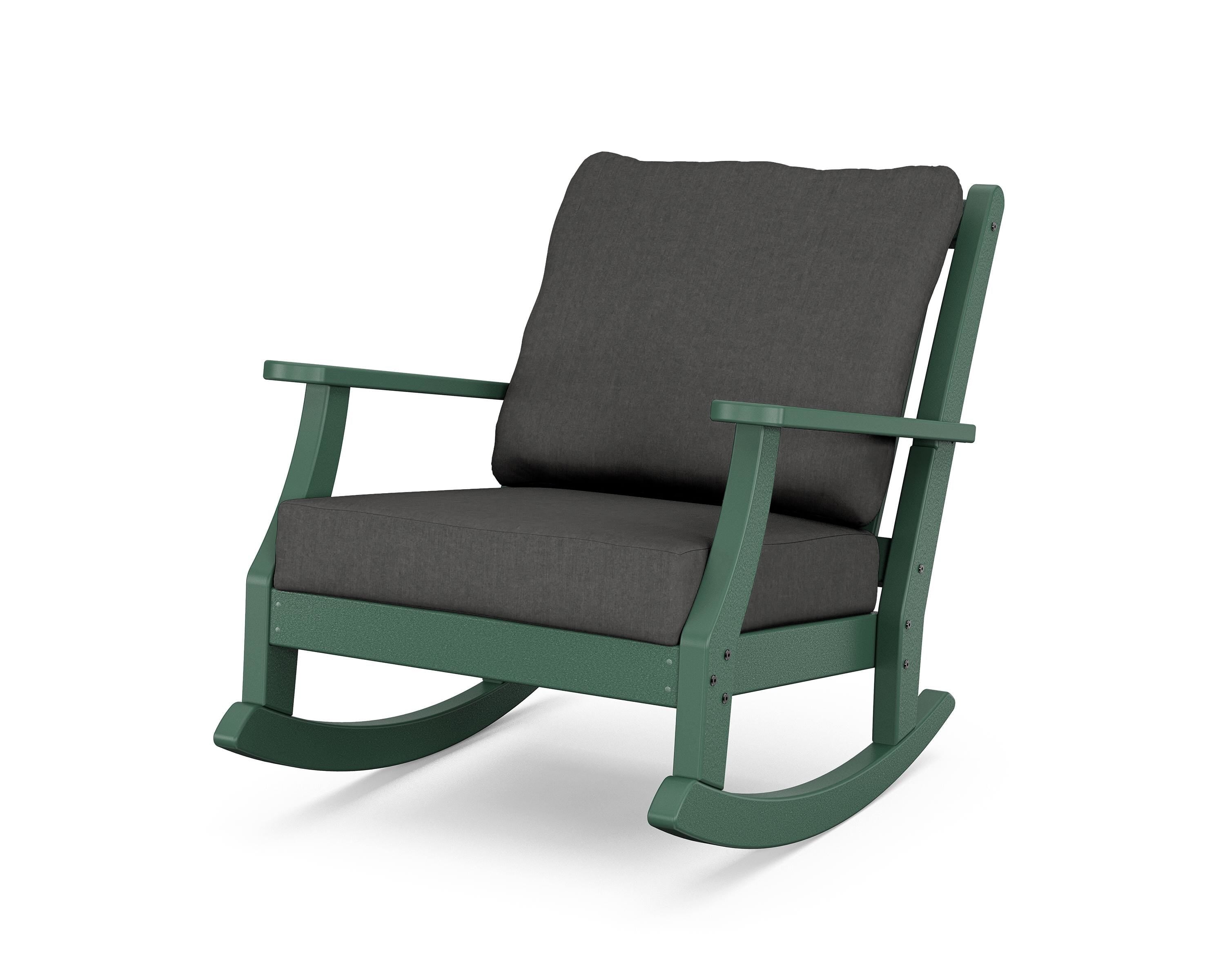 Country Living Wovendale Deep Seating Rocking Chair in Green / Spectrum Carbon