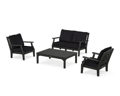 Chinoiserie 4-Piece Deep Seating Set with Loveseat
