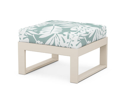 Unbranded Modular Ottoman - Modern in Sand / Leaf Glacier Spa