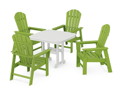 POLYWOOD® South Beach 5-Piece Dining Set in Lime / White
