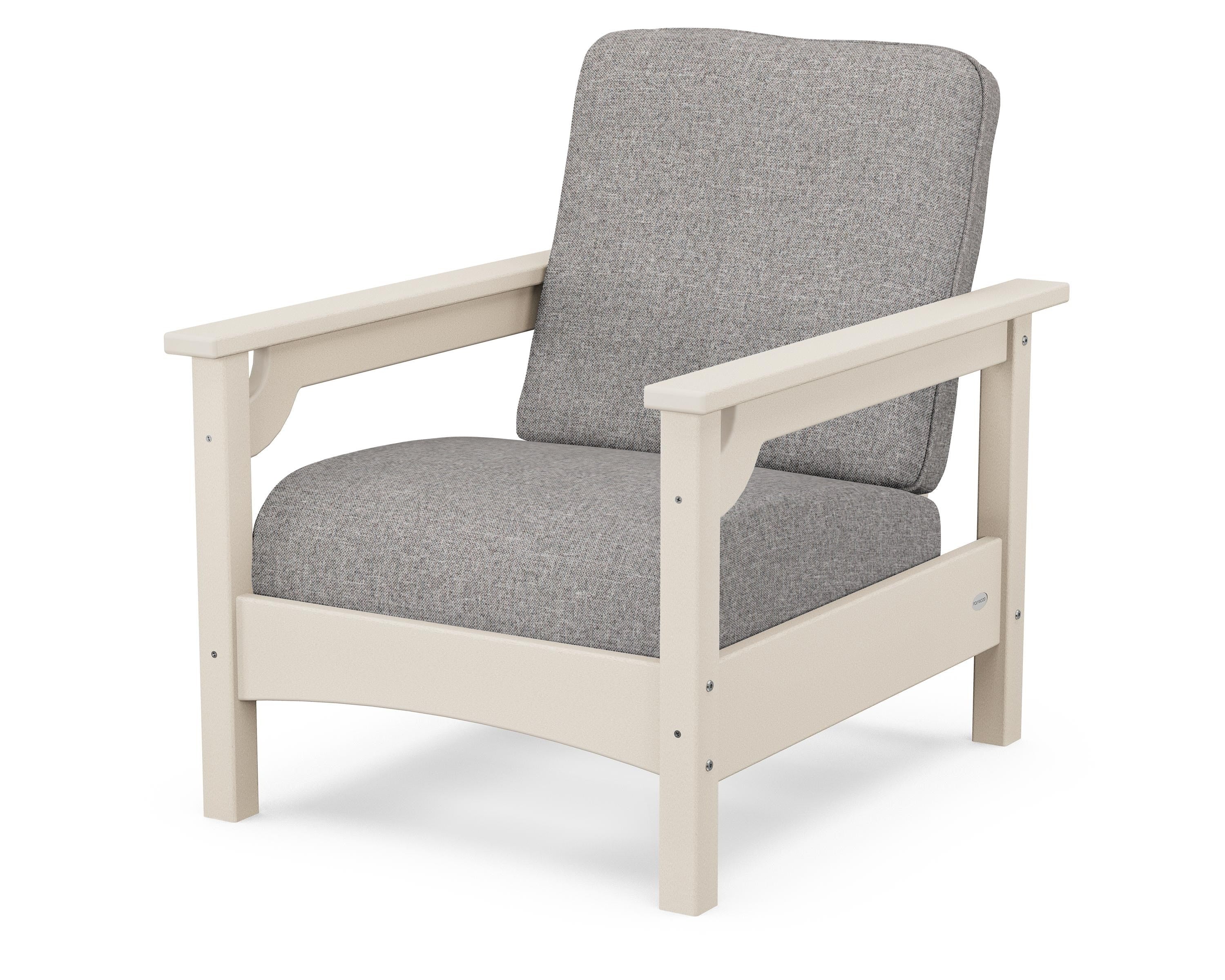 POLYWOOD® Club Chair in Sand / Grey Mist