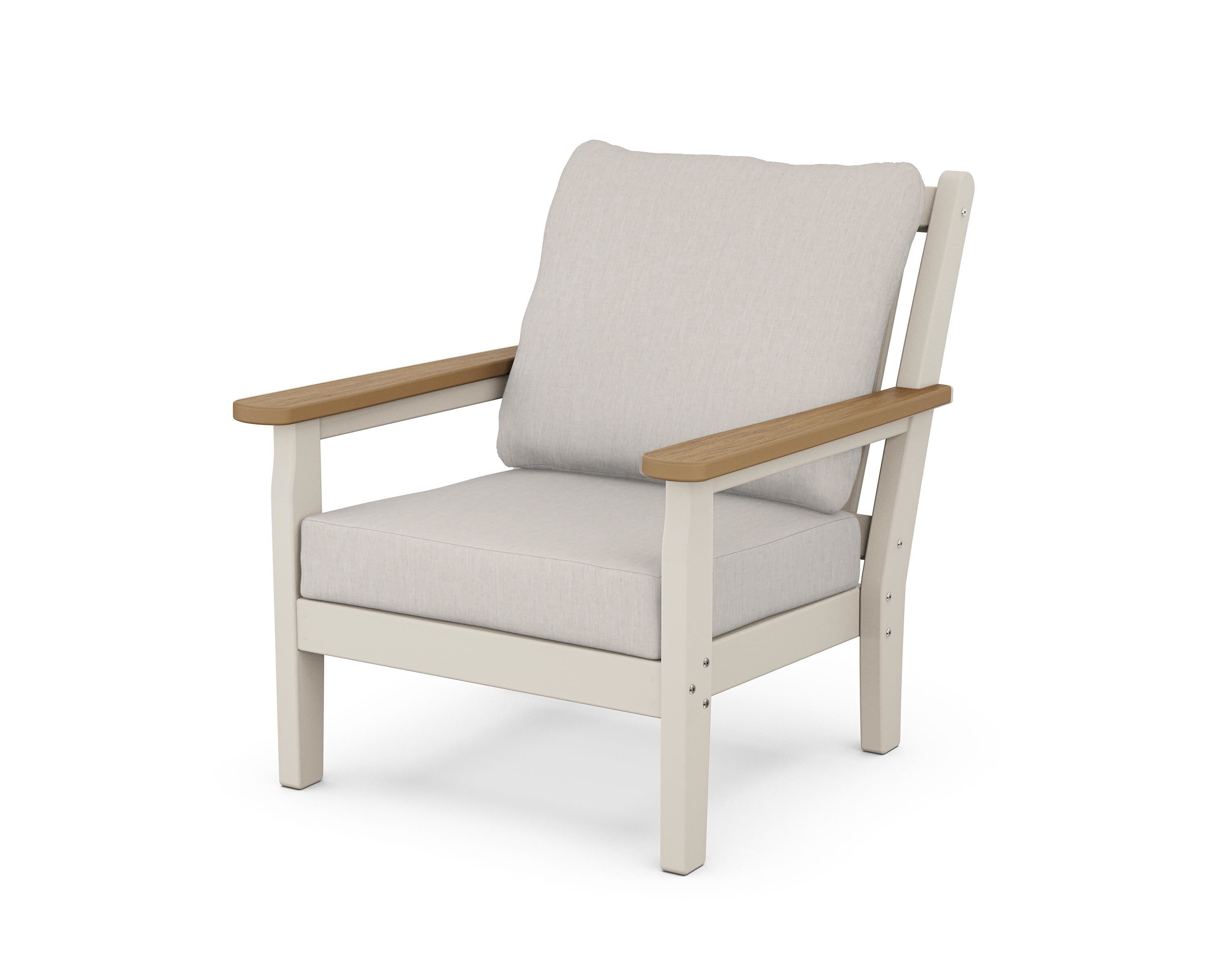POLYWOOD® Chippendale Deep Seating Chair in Sand / Natural / Cast Ash