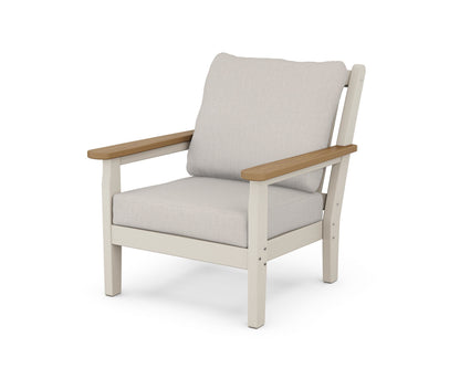 POLYWOOD® Chippendale Deep Seating Chair in Sand / Natural / Cast Ash