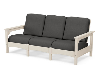 POLYWOOD® Club Sofa in Sand / Spectrum Carbon