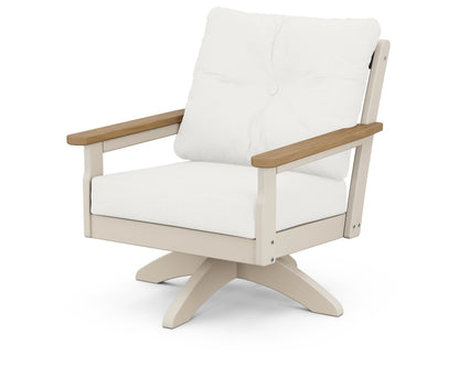Vineyard Deep Seating Swivel Chair - Sand