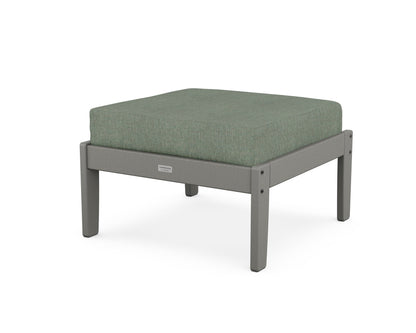 Country Living Cottage Deep Seating Ottoman in Slate Grey / Cast Sage