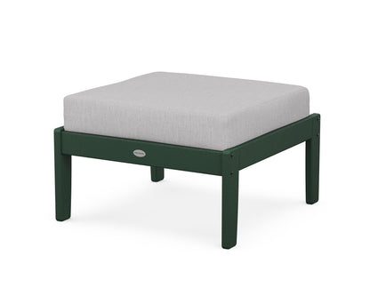 POLYWOOD® Braxton Deep Seating Ottoman in Green / Granite