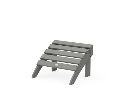 POLYWOOD® Classic Adirondack Folding Ottoman in Slate Grey