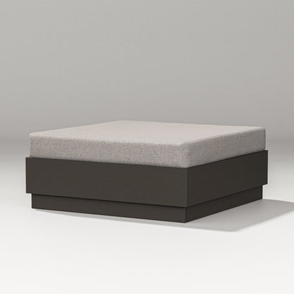 PW Designer Series Elevate Lounge Ottoman in Vintage Coffee / Weathered Tweed