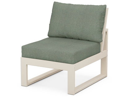 Unbranded Modular Armless Chair in Sand / Cast Sage