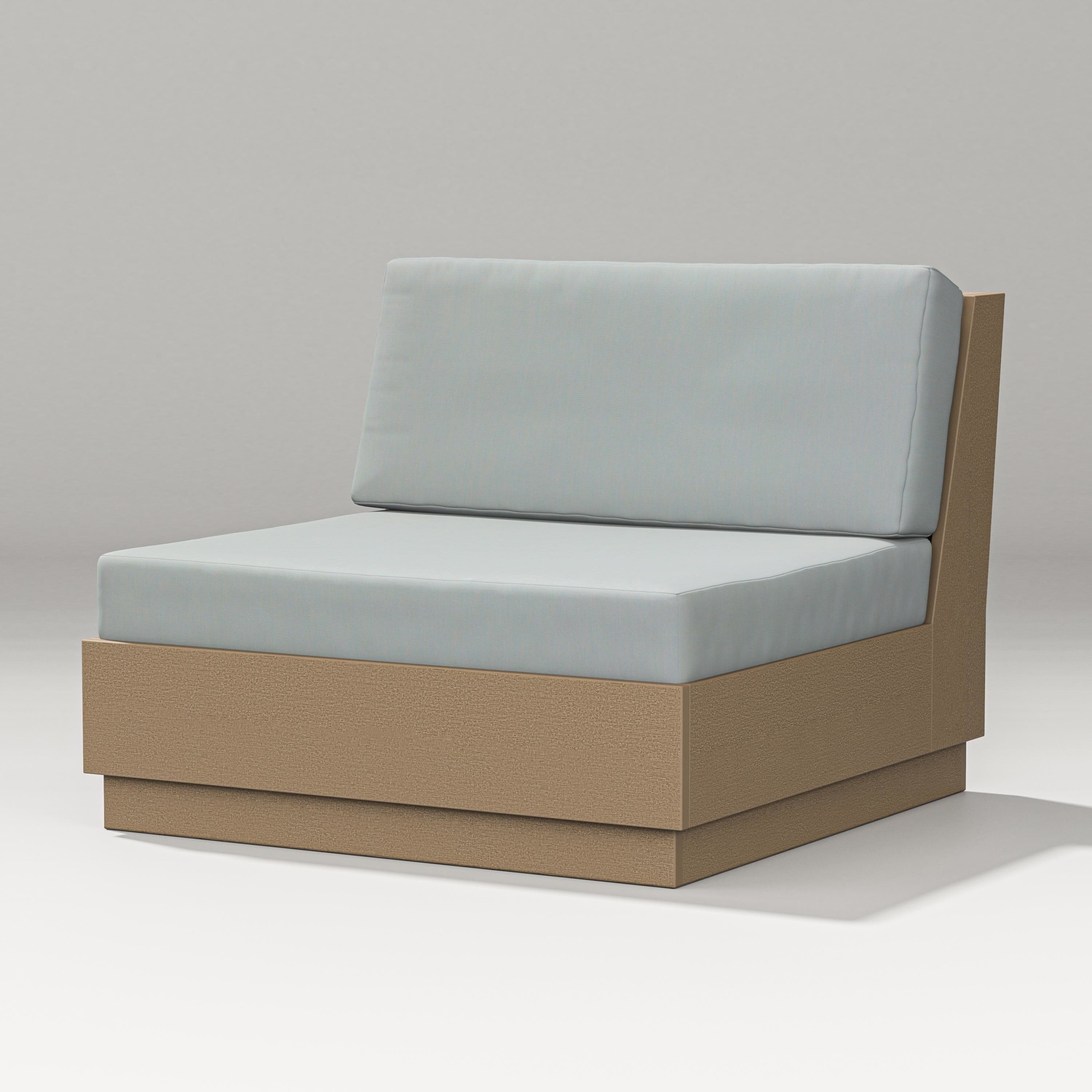 PW Designer Series Elevate Modular Armless Chair in Vintage Sahara / Spa
