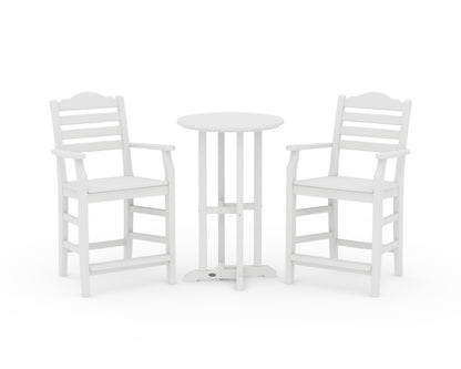 Draper James™ by  POLYWOOD® Savannah 3-Piece Farmhouse Counter Set in White