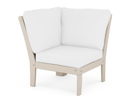 POLYWOOD® Braxton Modular Corner Chair in Sand / Natural