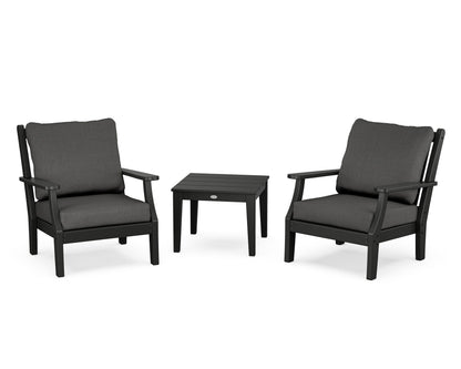 Country Living Wovendale 3-Piece Deep Seating Set in Black / Spectrum Carbon