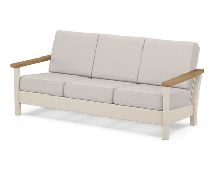 POLYWOOD® Harbour Deep Seating Sofa in Sand / Natural / Cast Ash