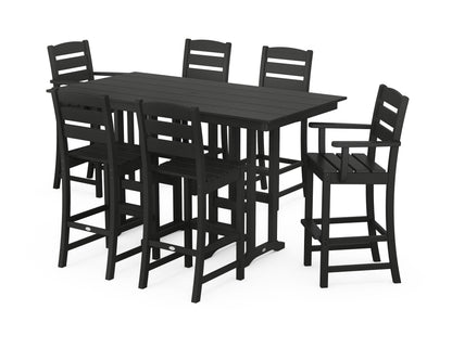 POLYWOOD® Lakeside 7-Piece Bar Set in Black