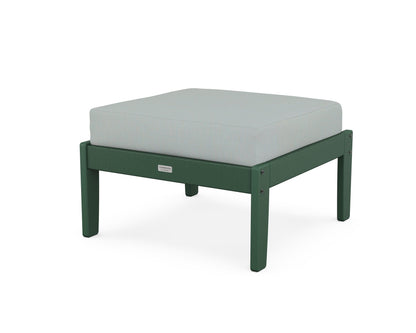 Country Living Cottage Deep Seating Ottoman in Green / Spa