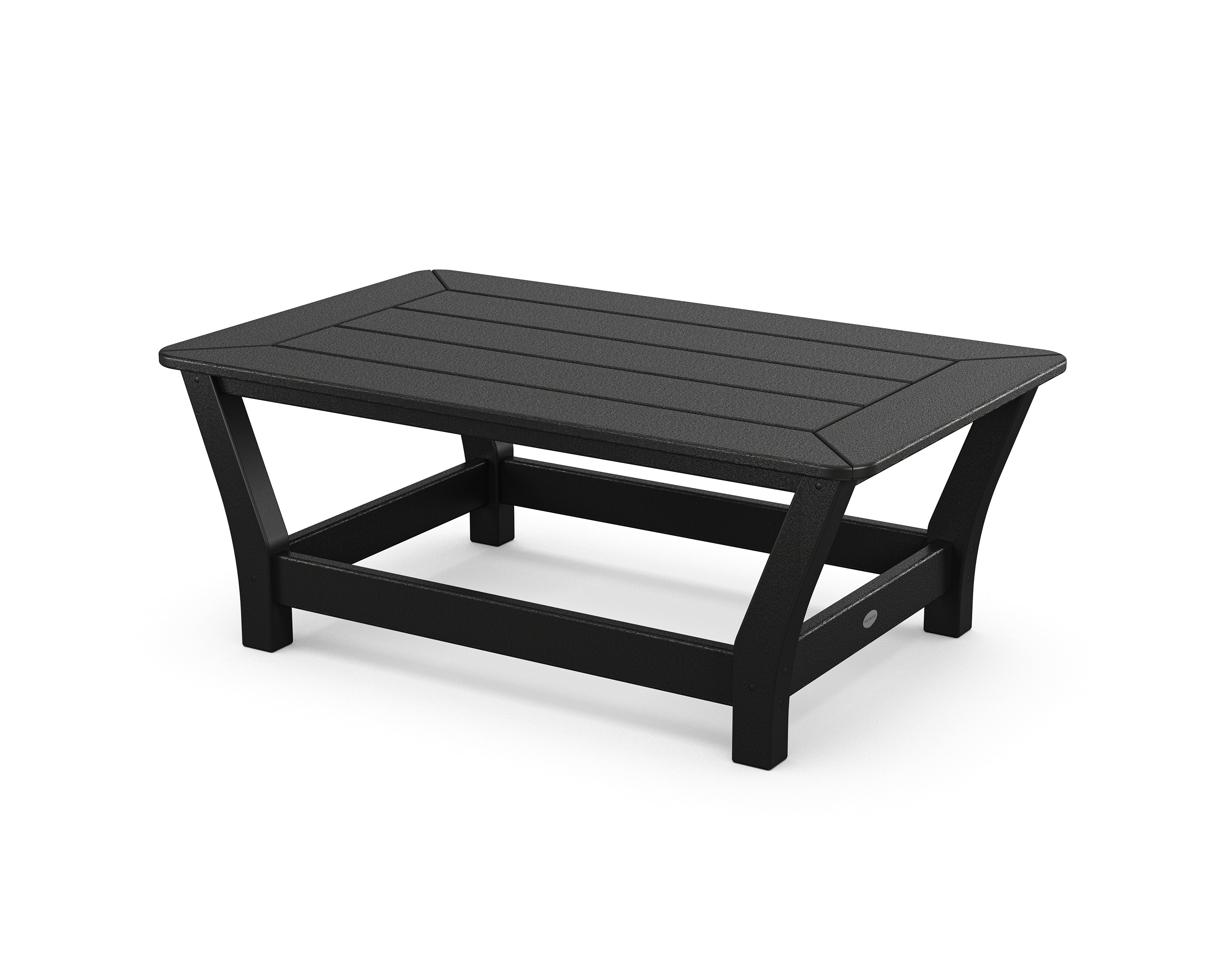 POLYWOOD® Harbour Slat Coffee Table in Black