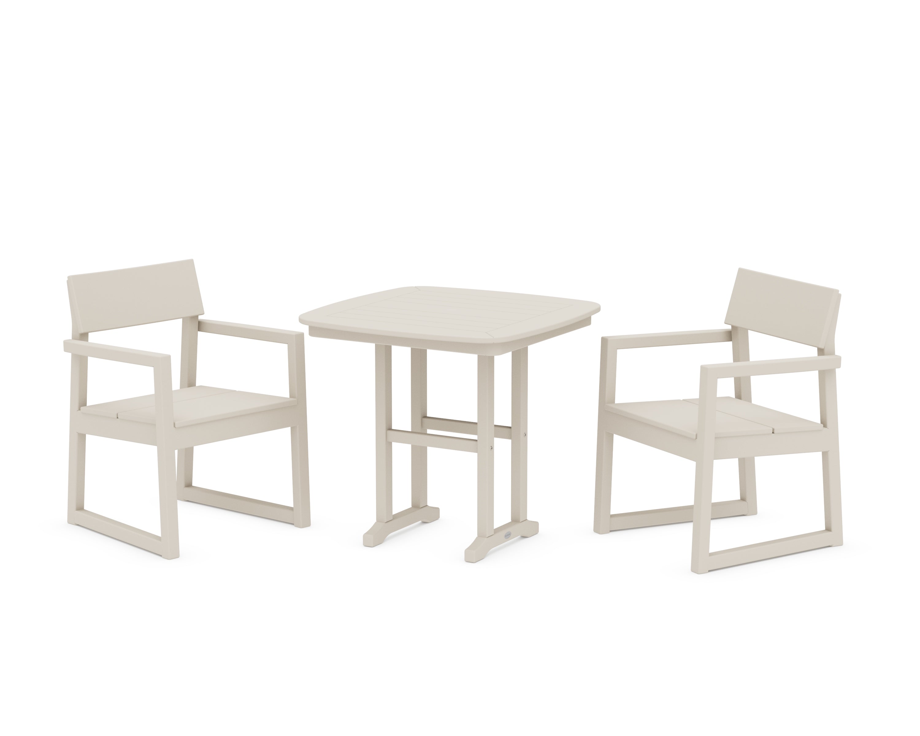 POLYWOOD® EDGE 3-Piece Dining Set in Sand
