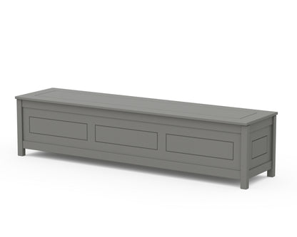 Country Living Country Living 72" Storage Bench in Slate Grey