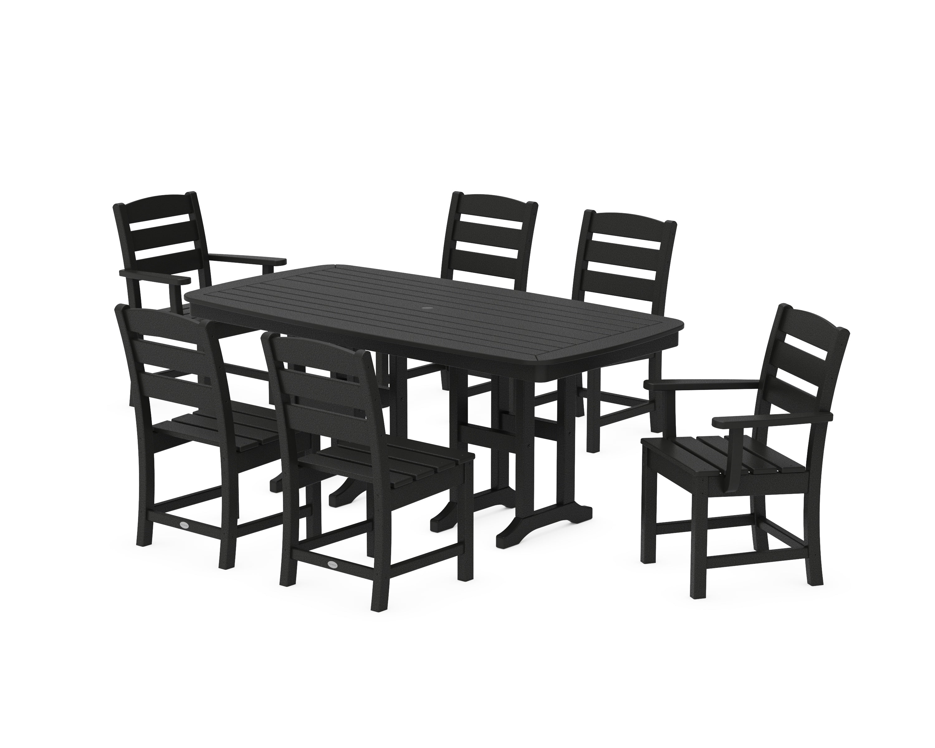 POLYWOOD® Lakeside 7-Piece Dining Set in Black
