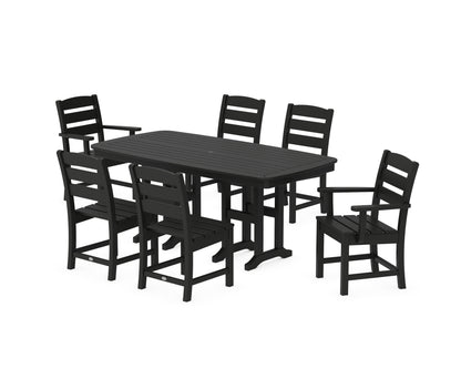 POLYWOOD® Lakeside 7-Piece Dining Set in Black