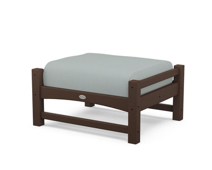 POLYWOOD® Club Ottoman in Mahogany / Spa