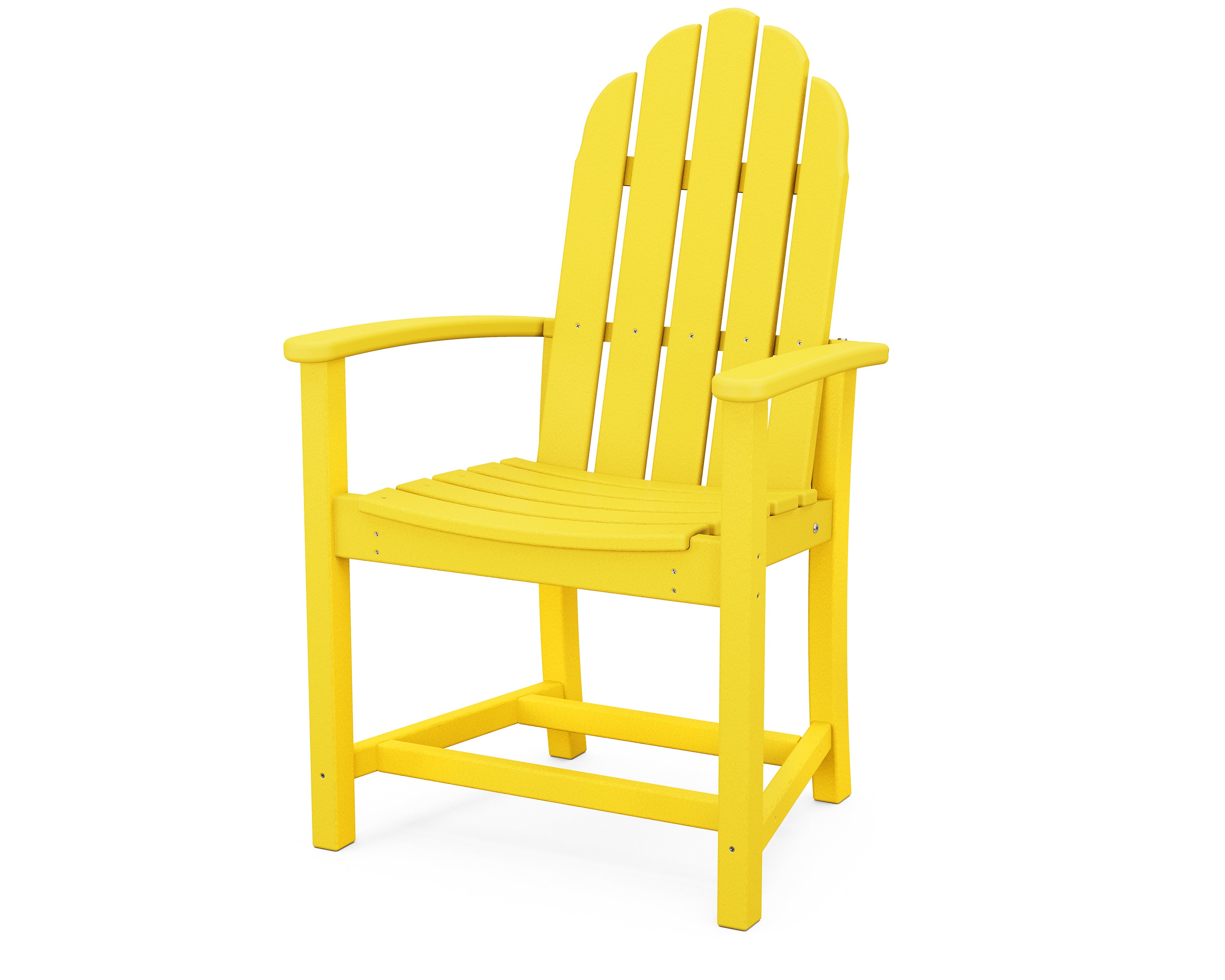 POLYWOOD® Classic Adirondack Dining Chair in Lemon