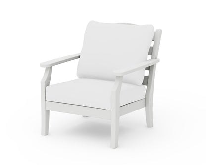 Draper James™ by  POLYWOOD® Savannah Deep Seating Chair in Vintage White / Natural