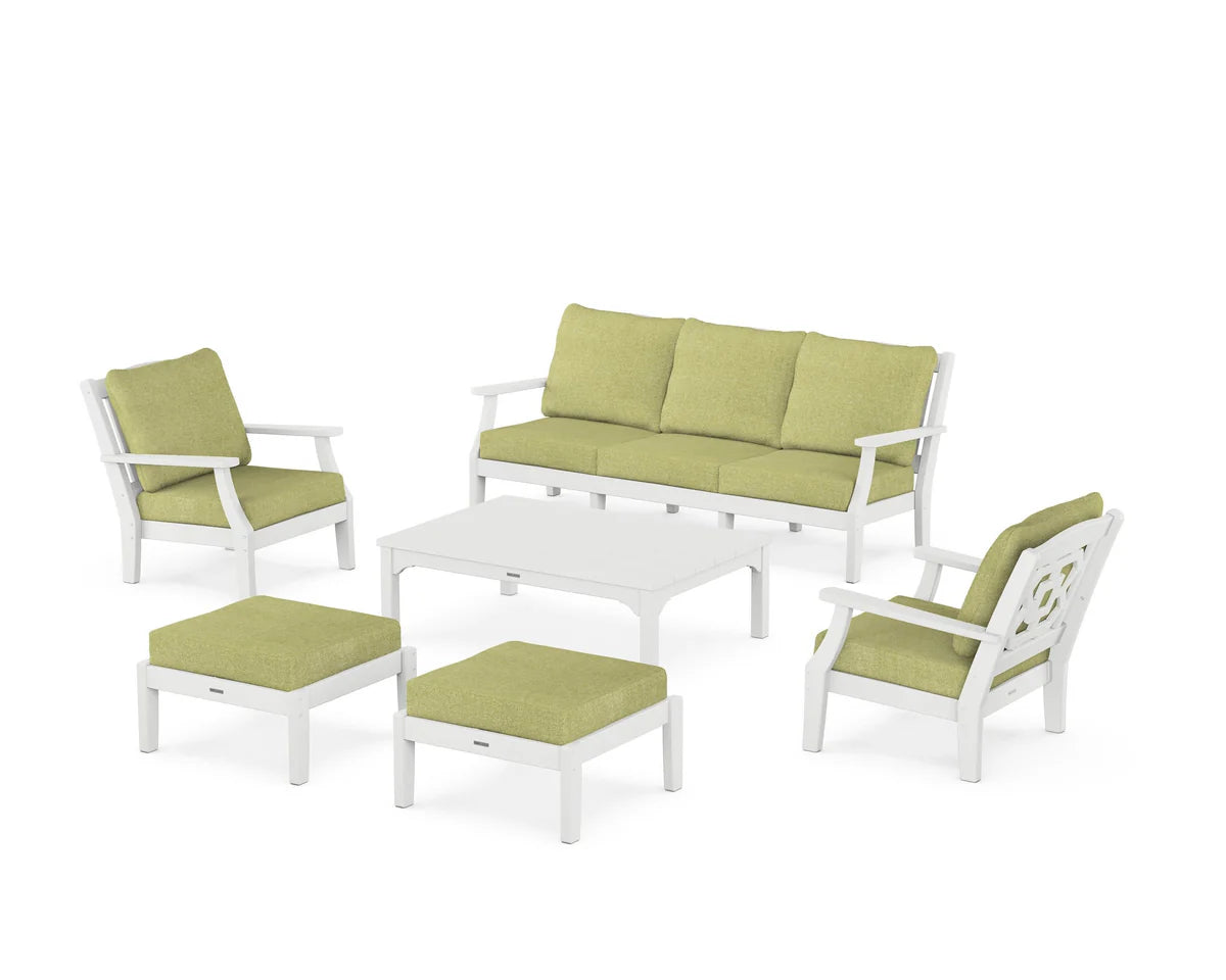 Chinoiserie 6-Piece Lounge Sofa Set