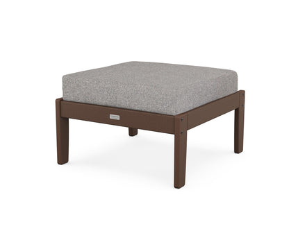 Country Living Cottage Deep Seating Ottoman in Mahogany / Grey Mist
