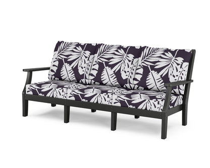 Country Living Wovendale Deep Seating Sofa in Black / Leaf Navy