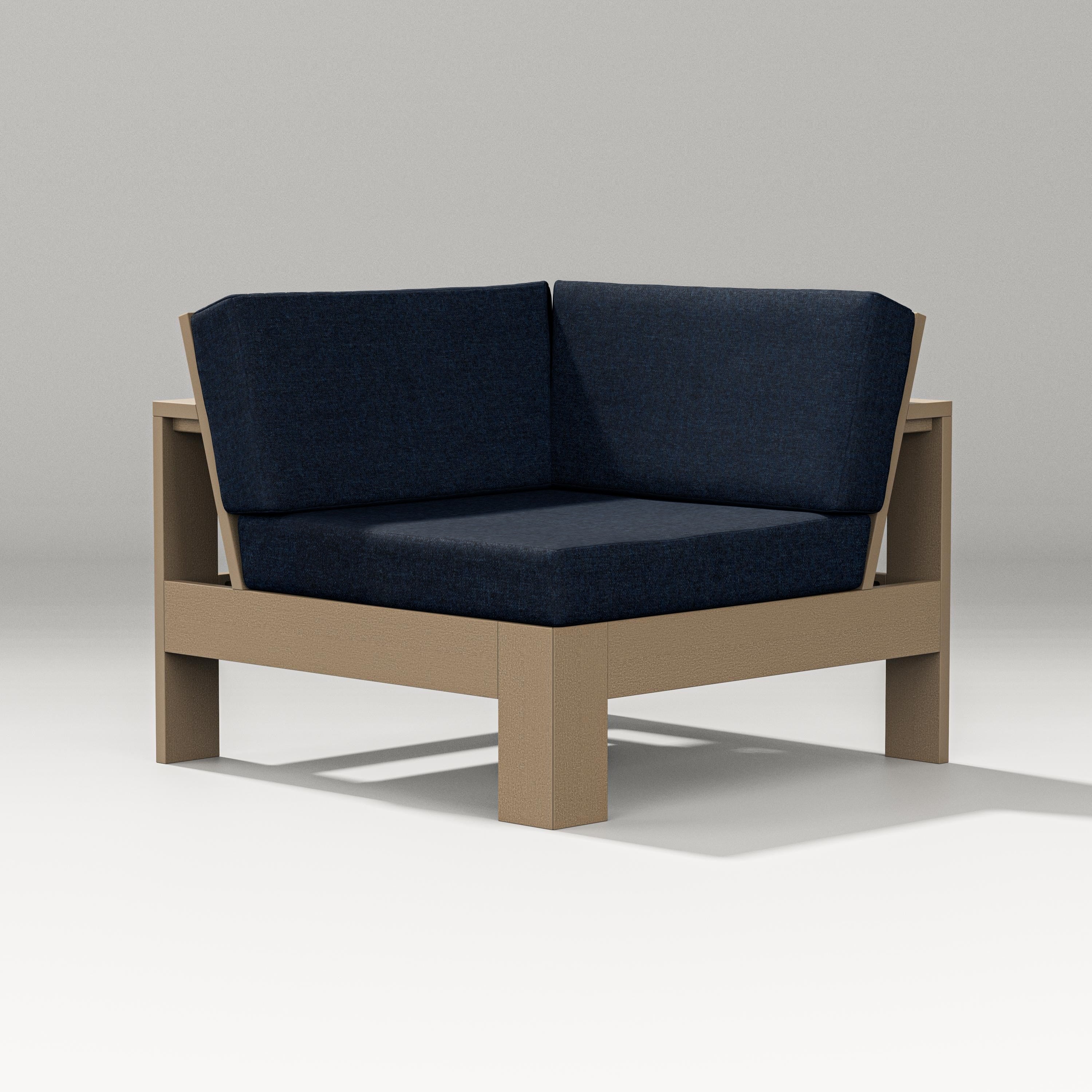 PW Designer Series Latitude Modular Corner Chair in Vintage Sahara / Marine Indigo