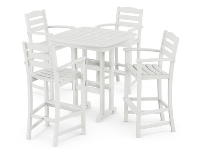 POLYWOOD® La Casa Café 5-Piece Bar Set in White