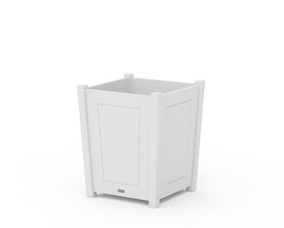 Country Living Country Living Large Tapered Square Short Planter Box in White