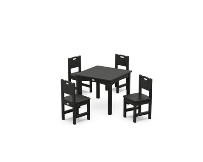 POLYWOOD® Toddler 5-Piece Dining Set in Black