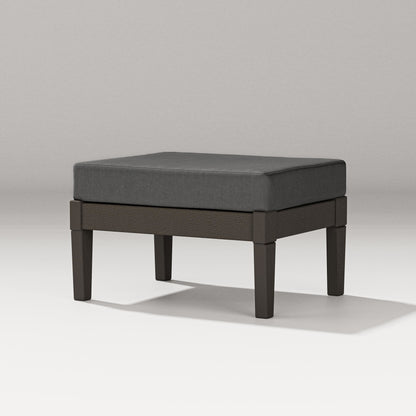PW Designer Series Estate Lounge Ottoman in Vintage Coffee / Spectrum Carbon