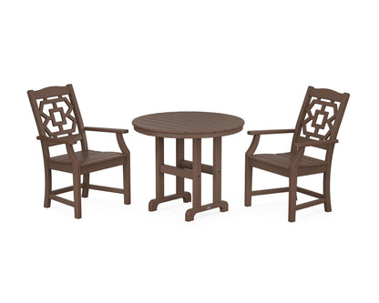 Chinoiserie 3-Piece Farmhouse Dining Set