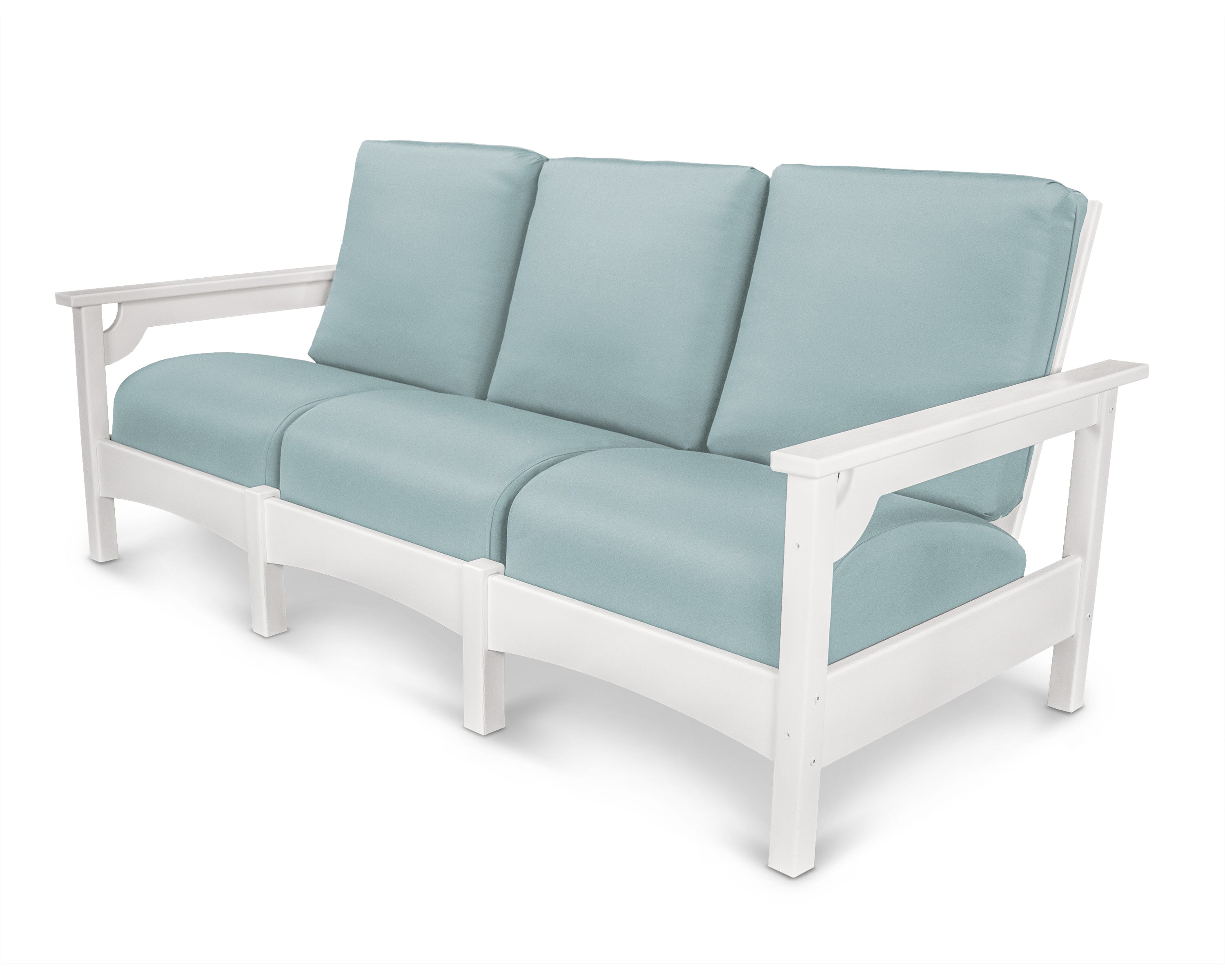 POLYWOOD® Club Sofa in White / Spa