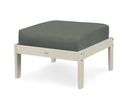 POLYWOOD® Braxton Deep Seating Ottoman in Sand / Cast Sage