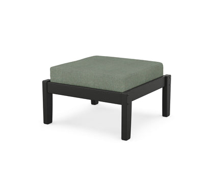 Unbranded Deep Seating Ottoman in Black / Cast Sage