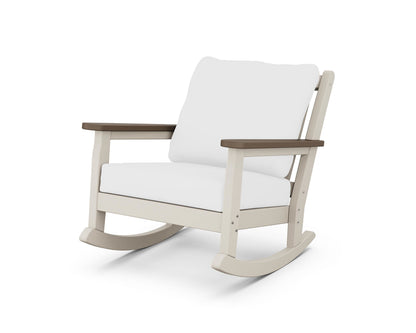 POLYWOOD® Chippendale Deep Seating Rocking Chair in Sand / Kona / Natural