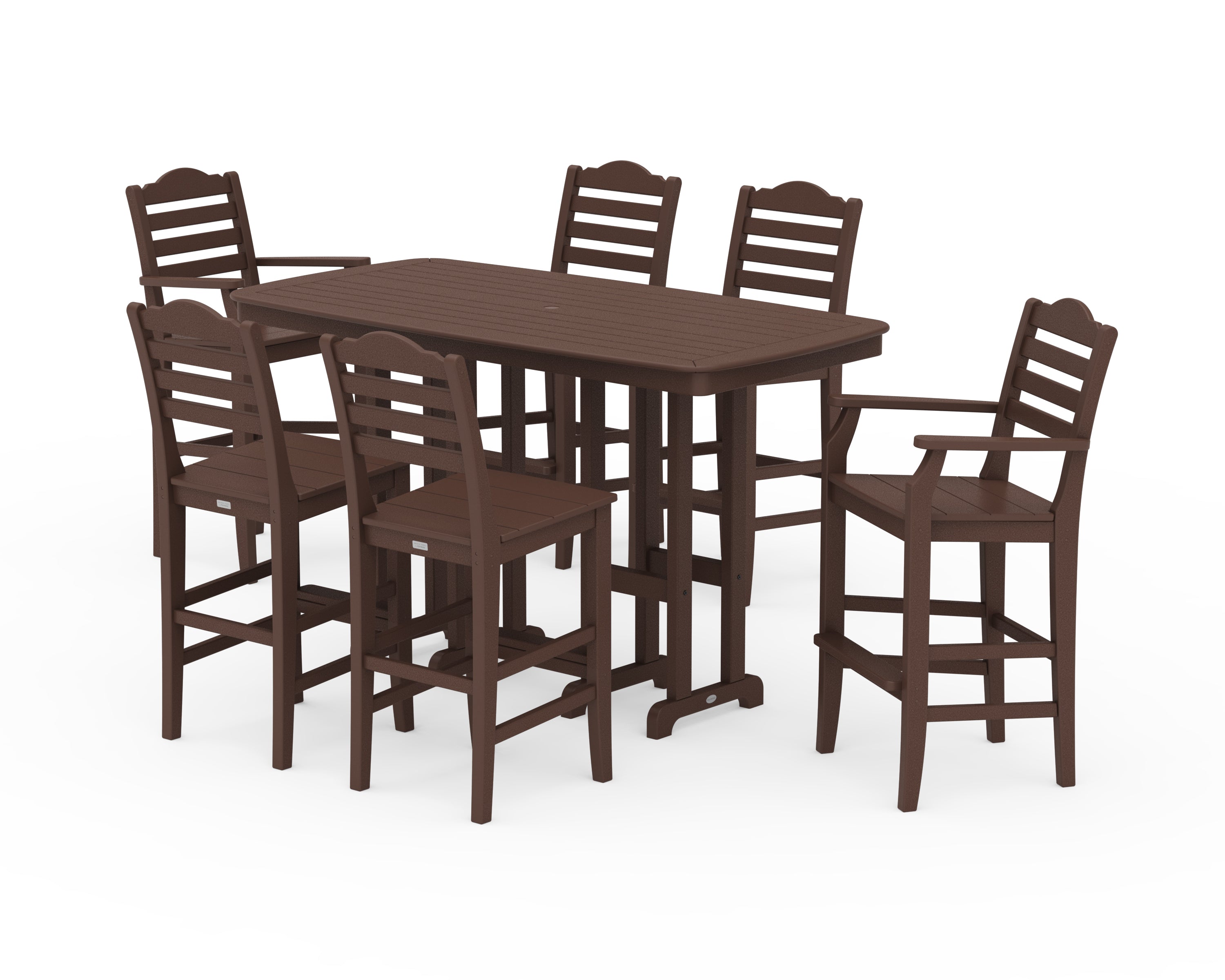 Draper James™ by  POLYWOOD® Savannah 7-Piece Bar Set in Mahogany