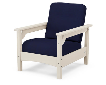 POLYWOOD® Club Chair in Sand / Navy