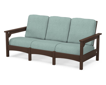 POLYWOOD® Club Sofa in Mahogany / Glacier Spa
