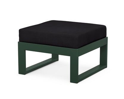 Unbranded Modular Ottoman - Modern in Green / Midnight Linen